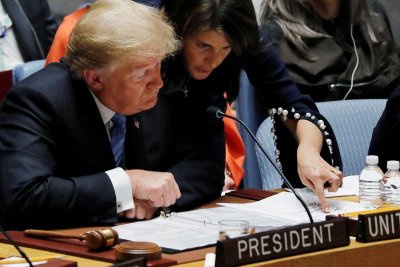 Donaldas Trumpas pirmininkavo JT Saugumo tarybai