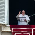 Per interviu televizijos studijoje popiežius dar kartą paragino laikytis taikos
