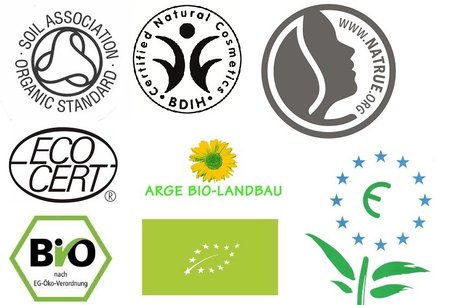 Dažniausiai Europoje naudojami ekologiškus produktus žymintys ženklai
