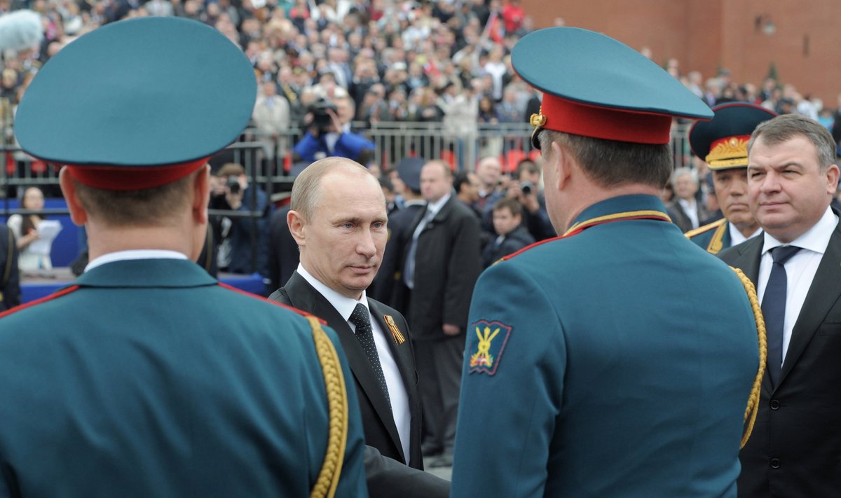 V. Putinas Pergalės dienos parade Maskvoje