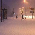 Dėl žiemos išdaigų pajūryje stipriai apsunkintos eismo sąlygos
