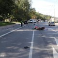 Vilniuje per avariją sužalotas motociklu važiavęs užsienietis