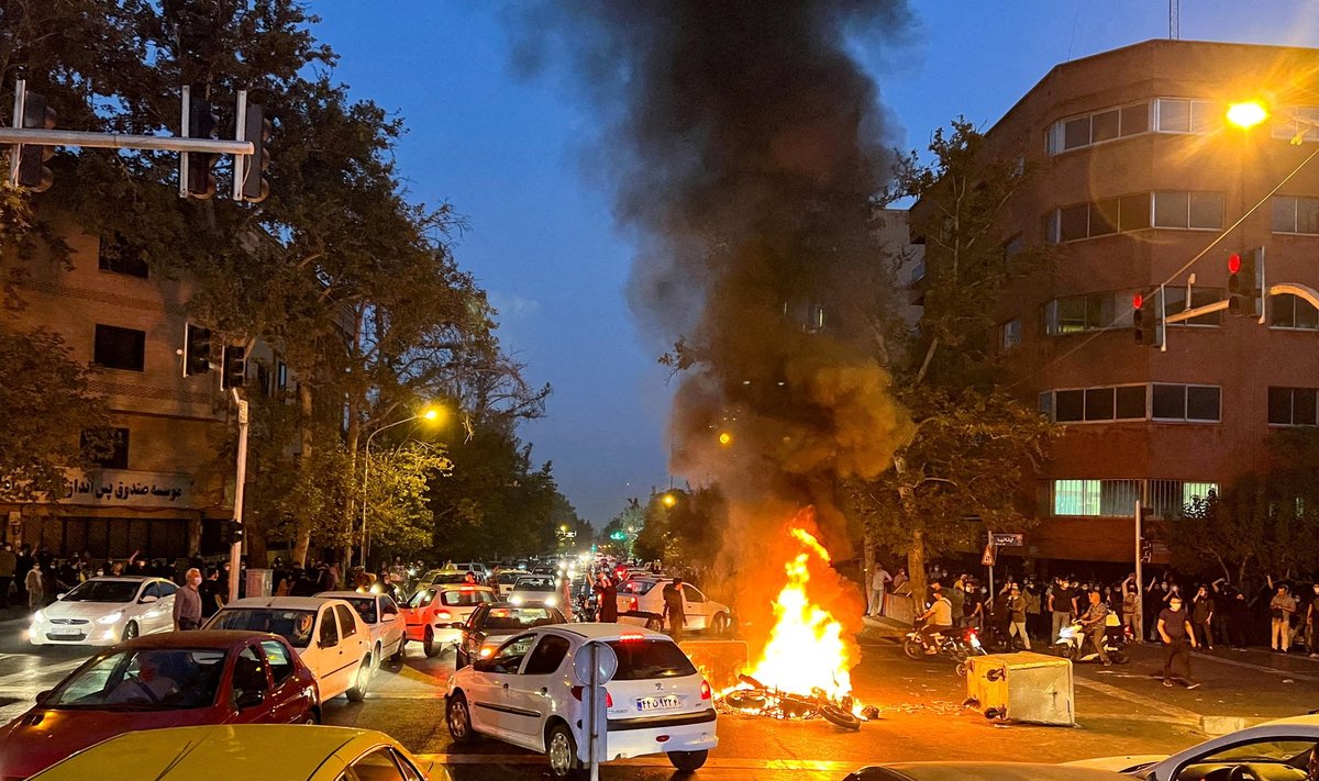 Teheranas, protestai Irane po Mahsa Amini mirties