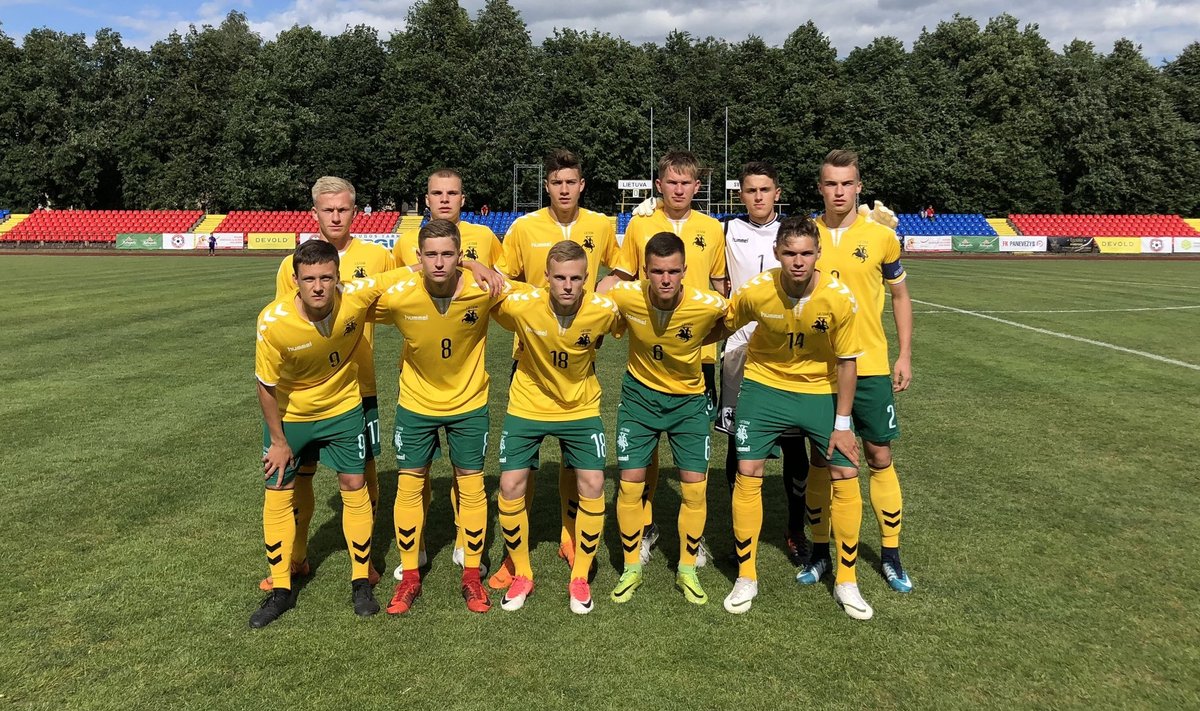 Lietuvos U-19 futbolo rinktinė 2018