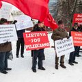 Vilniuje - protestas prieš viešojo transporto reformas ir šildymo kainas
