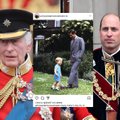 Tėvo dienos proga Princas Williamas pasidalijo miela prisiminimų nuotrauka su karaliumi Karoliu III 