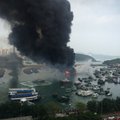 Gaisras nusiaubė Hongkongo uostą