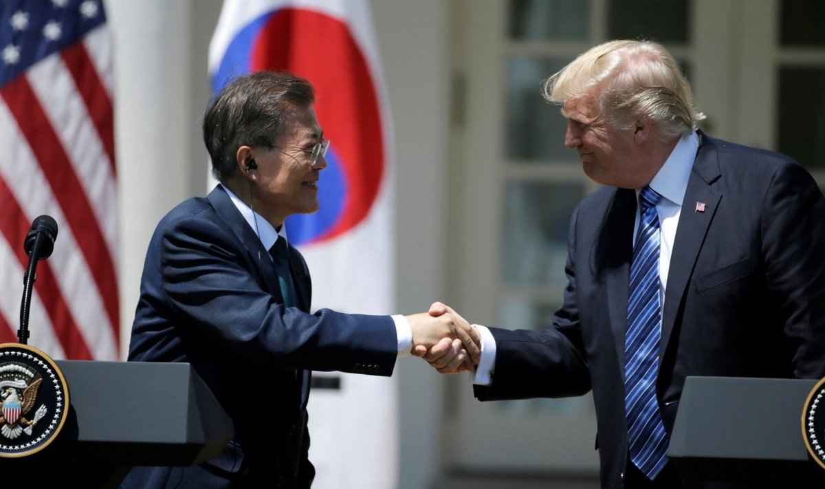 Donaldo Trumpo ir Moon Jae-Ino susitikimas