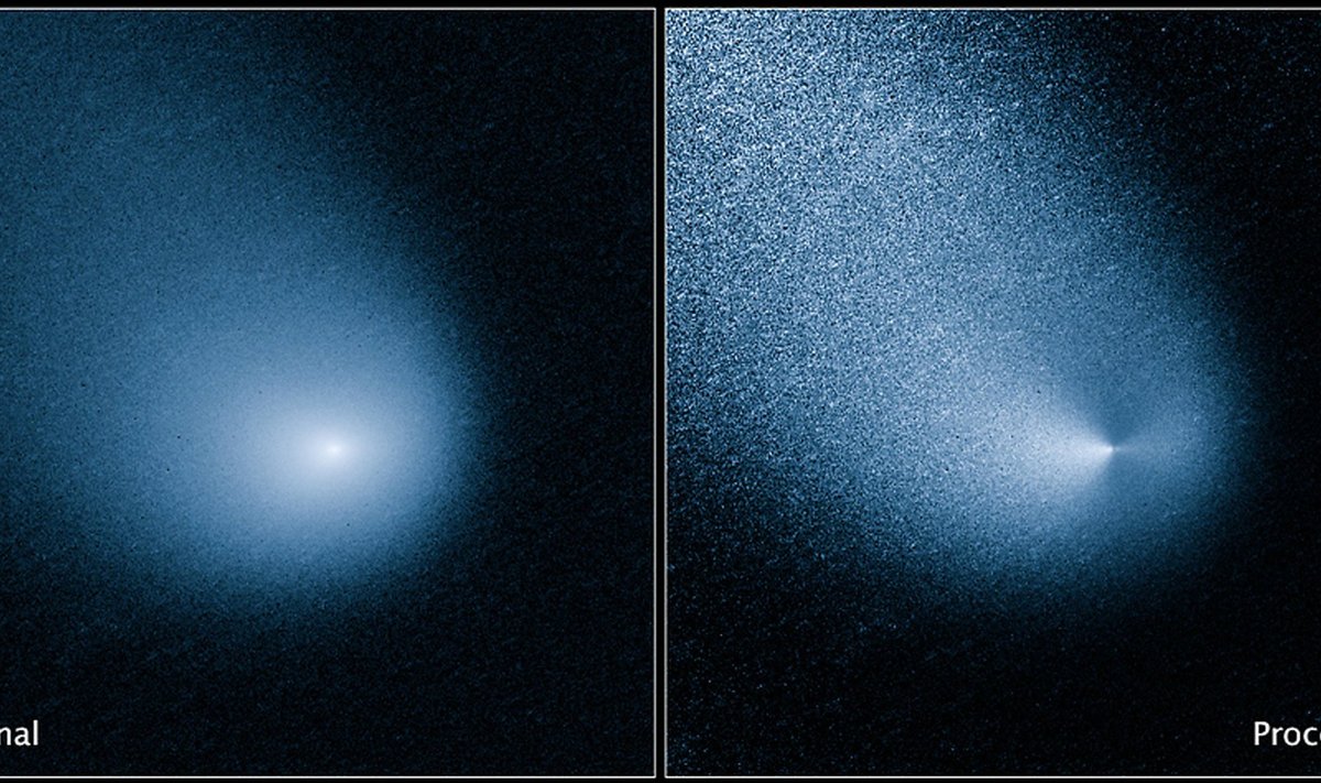 Siding Springs kometa, vaizdas iš "Hubble" teleskopo