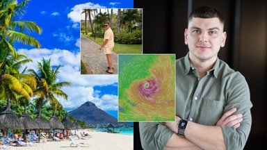 Mauricijuje su šeima atostogaujantis Rolandas Mackevičius pakliuvo į uragano epicentrą: dėl pavojaus gyvybei buvo perkelti į kitą vietą