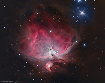 Oriono ūkas. Orion nebula. A. Medvedevo nuotr.