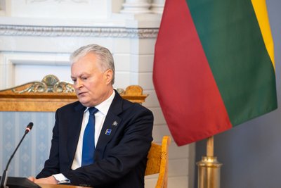 Lietuvos prezidentas Gitanas Nausėda priėmė Ukrainos prezidentą Volodymyrą Zelenskį