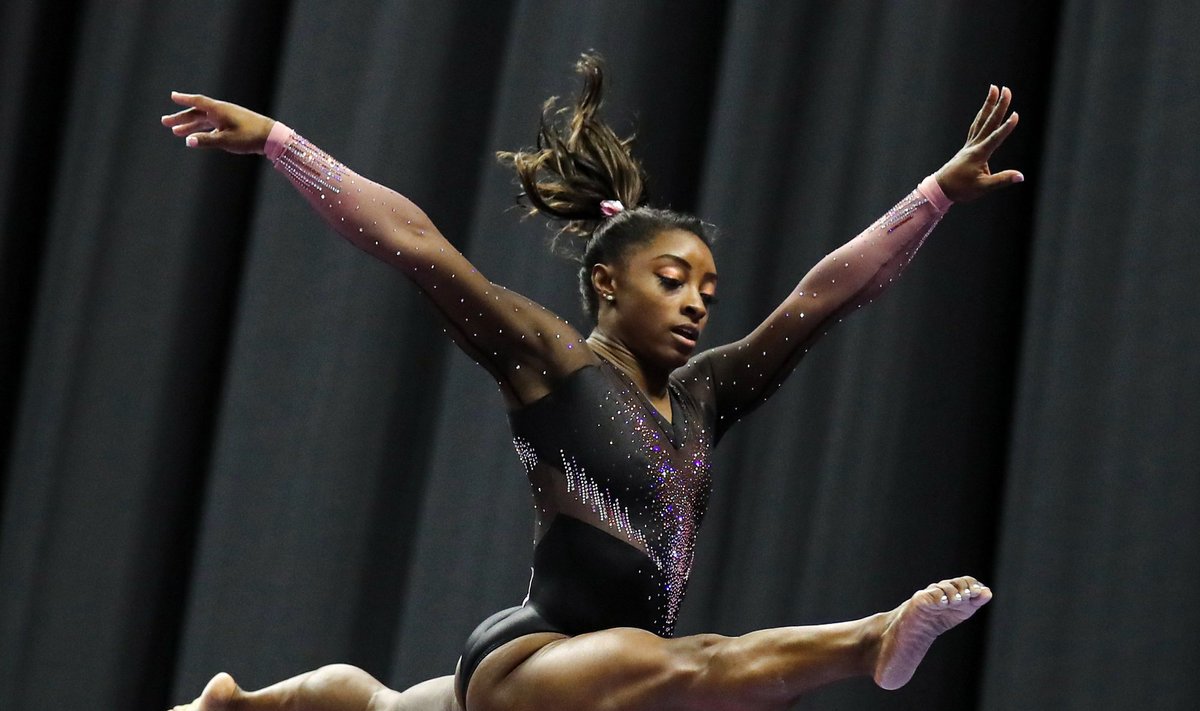 Olimpinė gimnastikos čempionė Simone Biles