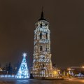 Naujųjų išvakarėse atgijo Vilniaus arkikatedros varpinės bokštas