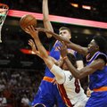 Šanso nesulaukęs M. Kuzminskas nuo atsarginių suolelio stebėjo „Knicks“ pergalę Majamyje