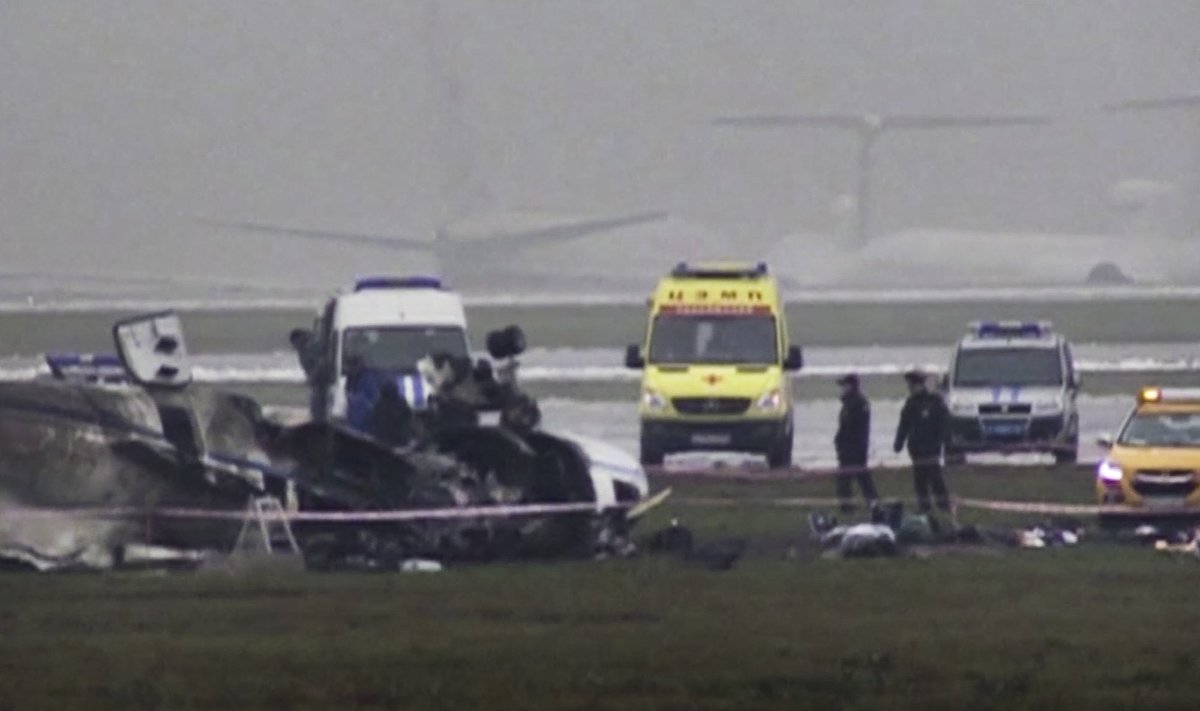 Lėktuvo katastrofa Maskvos Vnukovo oro uoste.