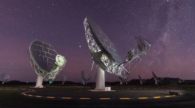 MeerKAT radioteleskopai Pietų Afrikos Respublikoje. sarao.ac.za nuotr.