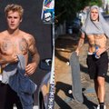 Marškinėlius nusimetęs J. Bieberis pademonstravo ištreniruotą kūną
