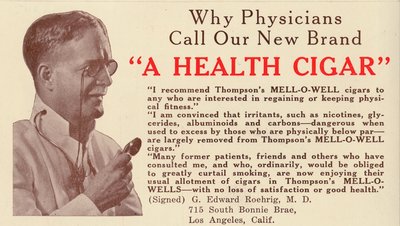 Cigaretės kažkada buvo reklamuojamos kaip sveikatingumo produktas