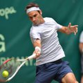 R. Federeris „sausu“ rezultatu sutriuškino savo varžovą ir pateko į turnyro Vokietijoje pusfinalį
