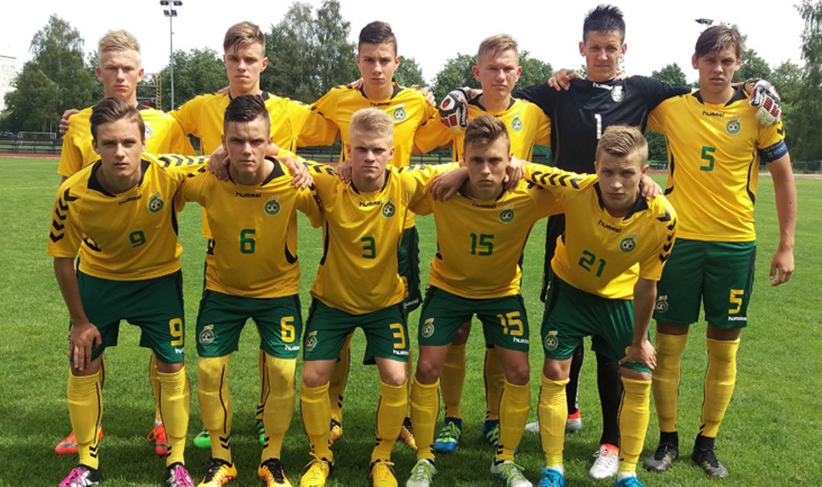 Lietuvos jaunių U-17 vaikinų futbolo rinktinė. 