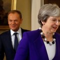 Tusko sąlyga: trumpas „Brexit“ atidėjimas būtų įmanomas, jei Londonas pritars sutarčiai