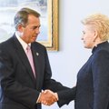 Lithuanian president meets US House Speaker John Boehner