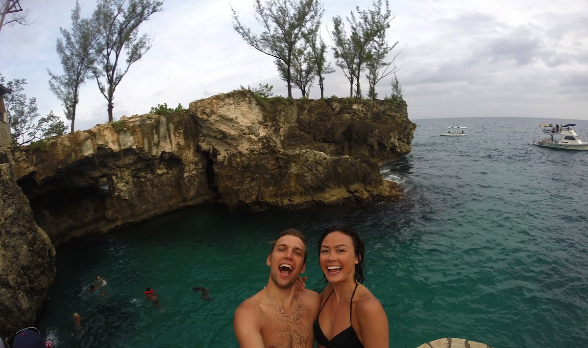 Deivido Stagniūno ir jo mylimosios Madison Chok atostogos Jamaikoje