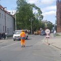 Из-за ремонта одной из улиц Старого города в Вильнюсе образовались заторы