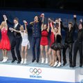 Komandines dailiojo čiuožimo varžybas laimėjo olimpiados šeimininkai