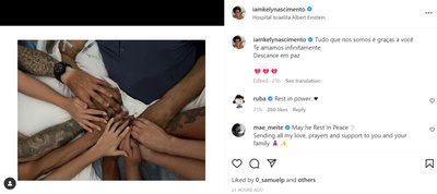 Kely Nascimento įrašas "Instagrame" 