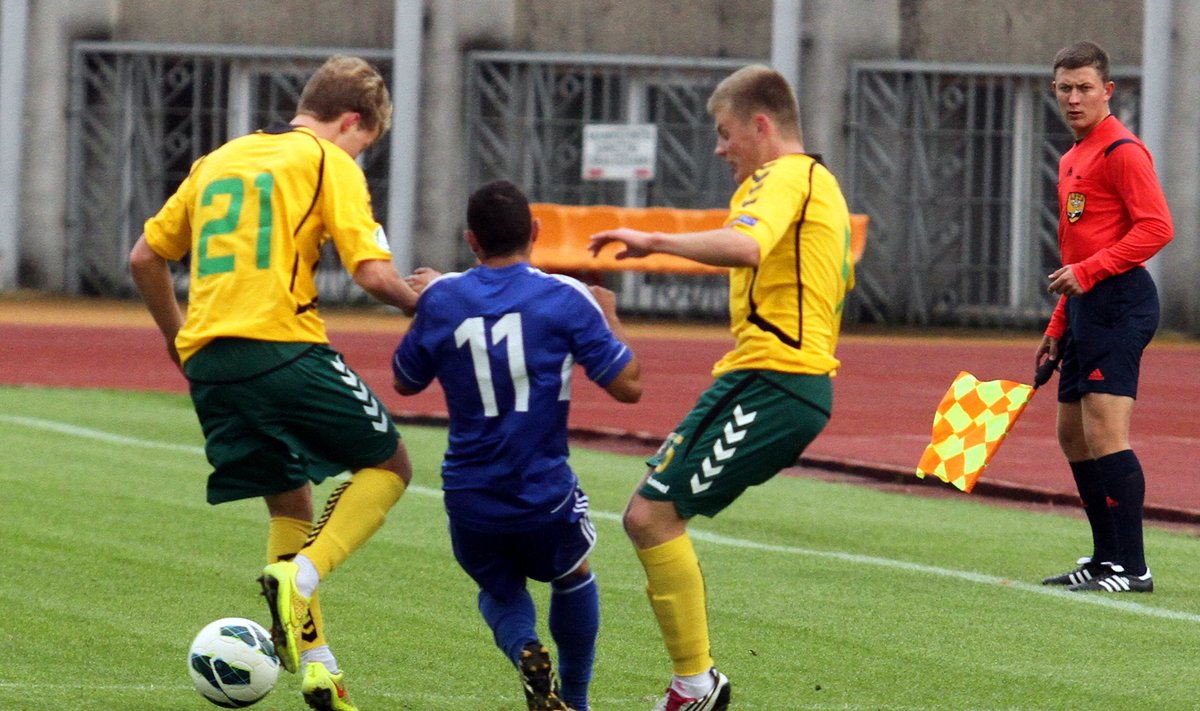 Kontrolinės U-19 futbolo rungtynės: Lietuva - Kipras