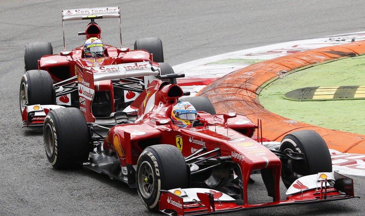 Fernando Alonso ir Felipe Massa 