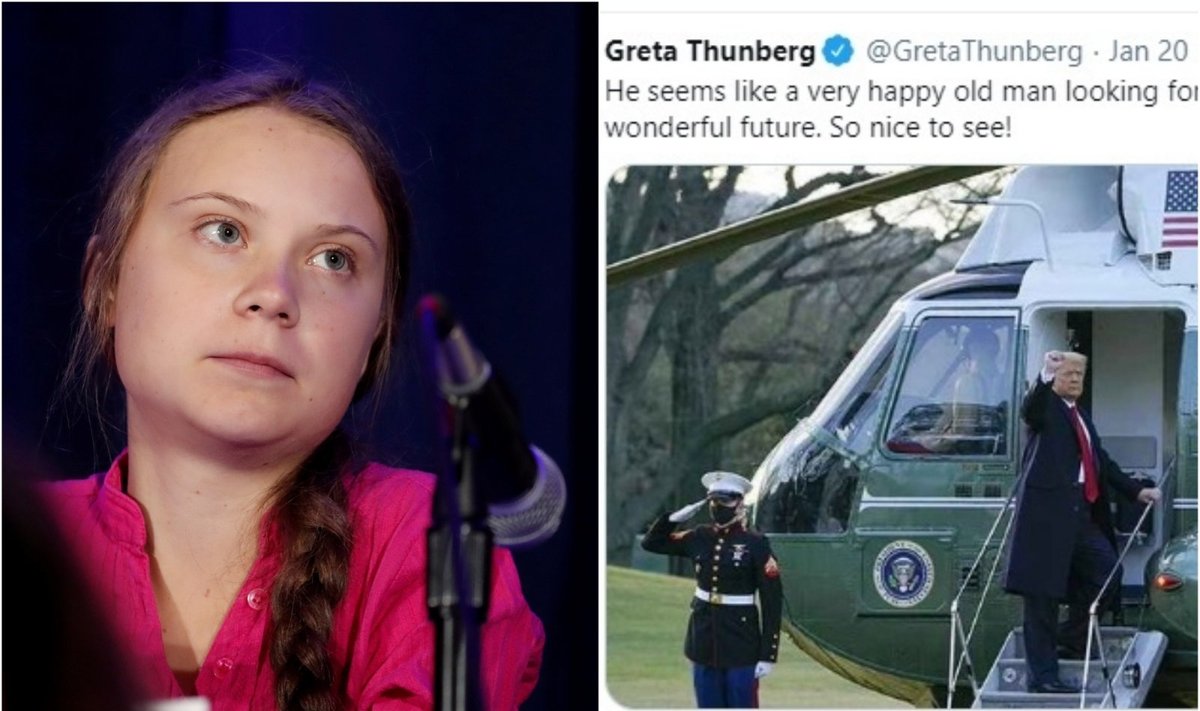 Greta Thunberg, Donaldas Trumpas