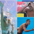 Pasauline plaukimo sensacija tapęs paauglys mankština kaklą: ateityje teks pakelti dar daug medalių