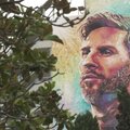 Argentinos menininkas gimtajame mieste nutapė milžinišką Messi atvaizdą