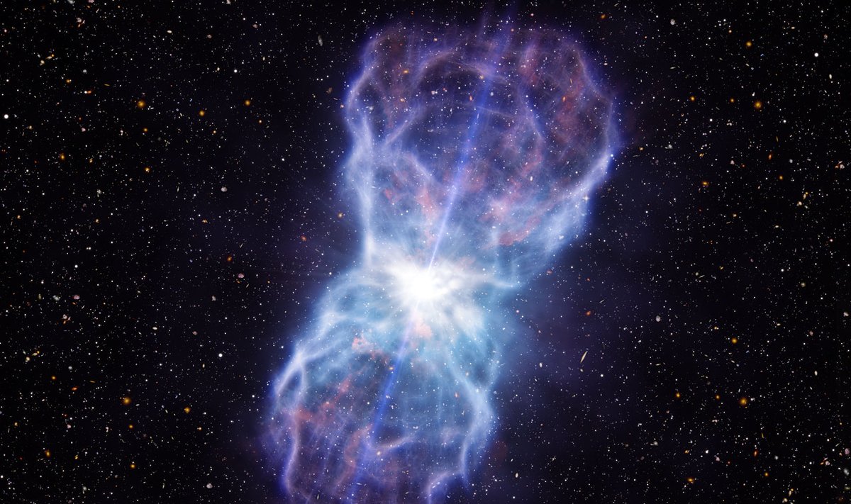 SDSS J1106+1939 kvazaras - galingiausias žinomas sprogimas Visatoje (ESO nuotr.)
