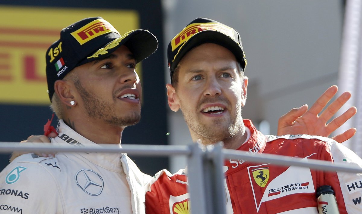 Lewisas Hamiltonas ir Sebastianas Vettelis