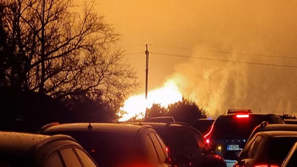 Gas pipeline explodes in northern Lithuania