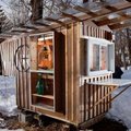 Mikro architektūra: ekologiškas medinis namelis už 530 litų