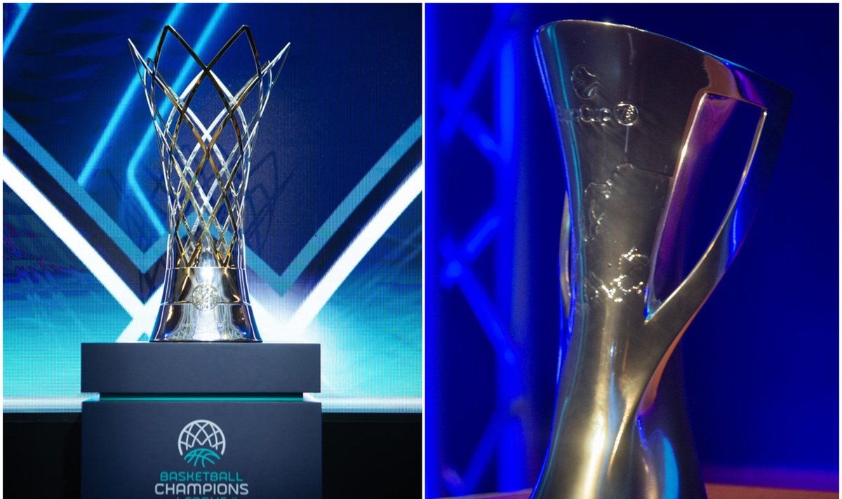 FIBA Čempionų lygos ir Europos taurės turnyro trofėjai