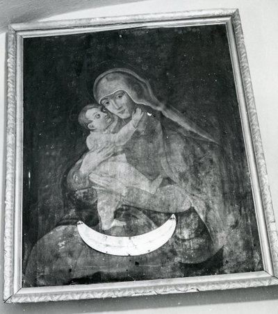 Dingusios kilnojamosios kultūros vertybės, paveikslas ,,Marija su kūdikiu“ (Kultūros vertybių registro nuotr.)