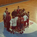 Vilniaus krepšinio mokykloje treniruotę vedė Lietuvos rinktinės strategas J.Kazlauskas