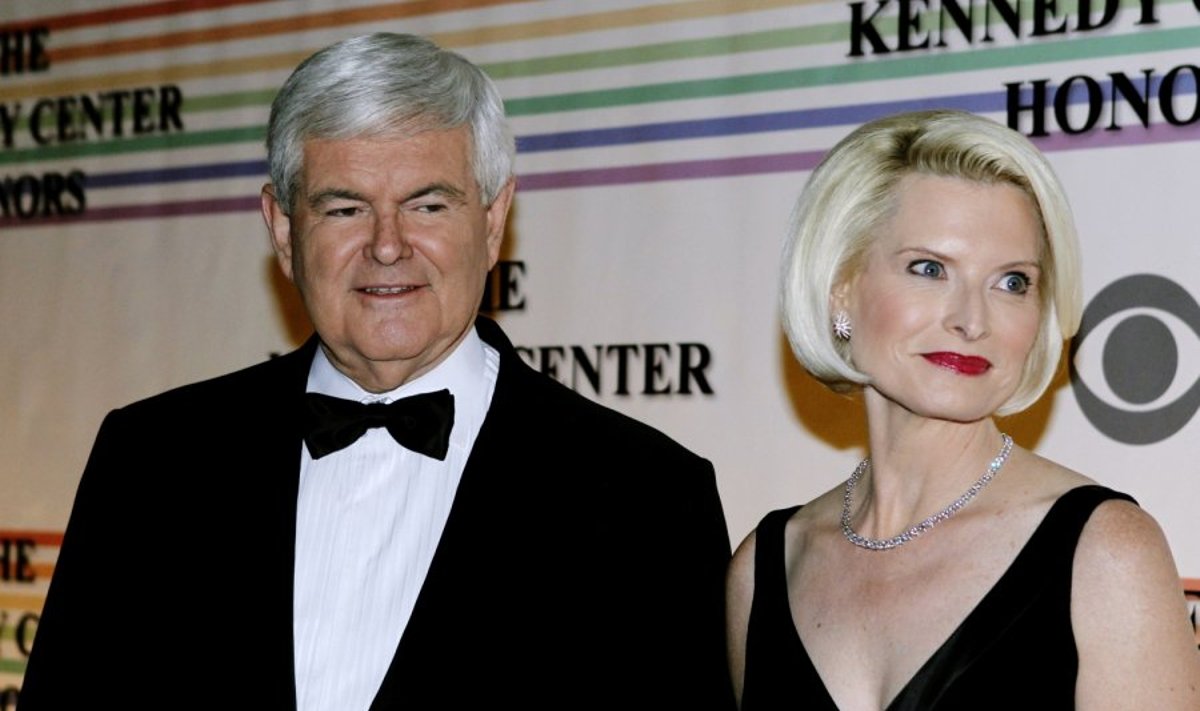 Newtas Gingrichas su žmona Callista