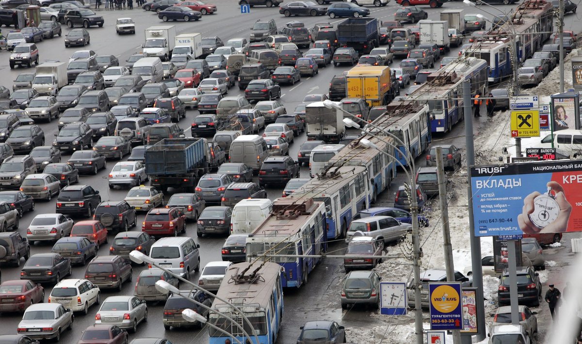Asociatyvi nuotr. / Automobilių spūstis Maskvoje