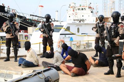 Indonezijos policija sulaikė narkotikų kontrabandininkus