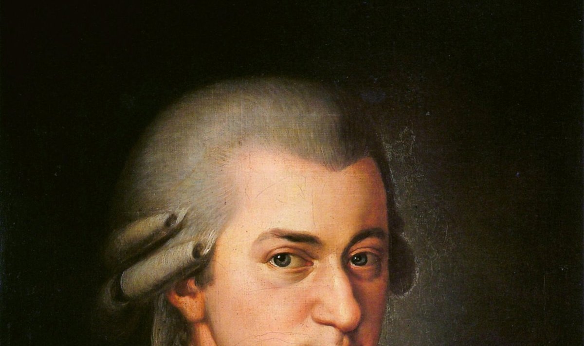В.А.Моцарт, посмертный портрет, выполненный художницей Барбарой Крафт в 1819 году