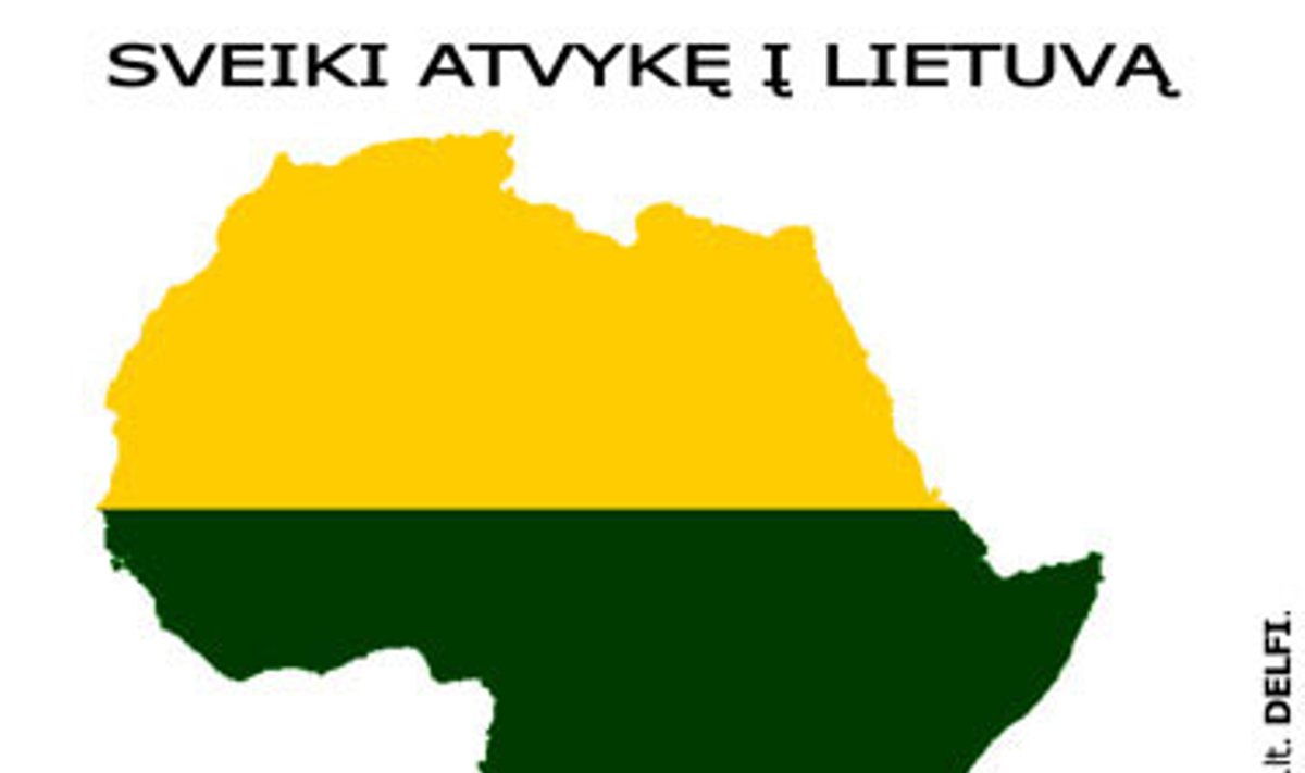 Sveiki atvykę į Lietuvą - karikatūra
