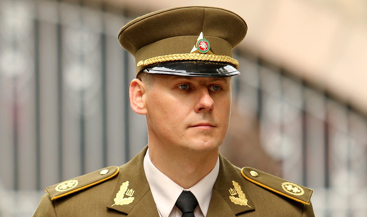 Commander of the Lithuanian Riflemen's Union Retired Lieutenant Colonel Liudas Gumbinas