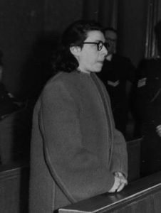Nacių kolaborantė Ans van Dijk jos teisme 1947 m.